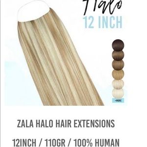 NWT- Zala 12” Halo Remi Human Hair extensions- shade “Beachy Blonde”.